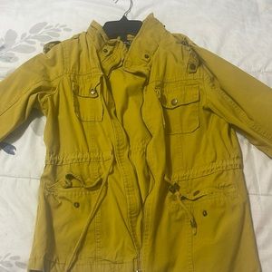 Mustard yellow fall jacket